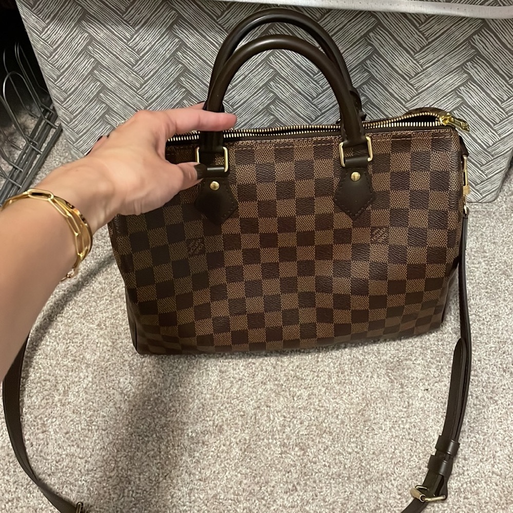 LV speedy bandouliere 30 with strap - Picture 4 of 14